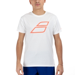 Babolat Strike T-Shirt - White/Strike Red