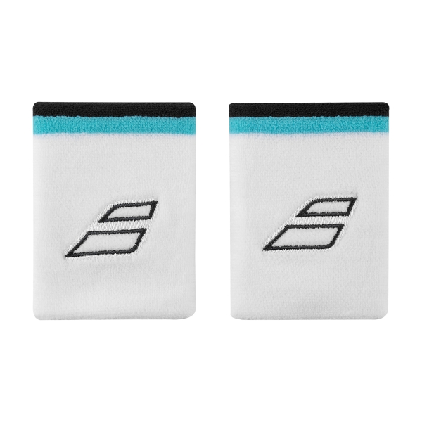 Tennis Wristbands Babolat Terry Jumbo Medium Wristbands  White/Estate Blue 5UB12631005