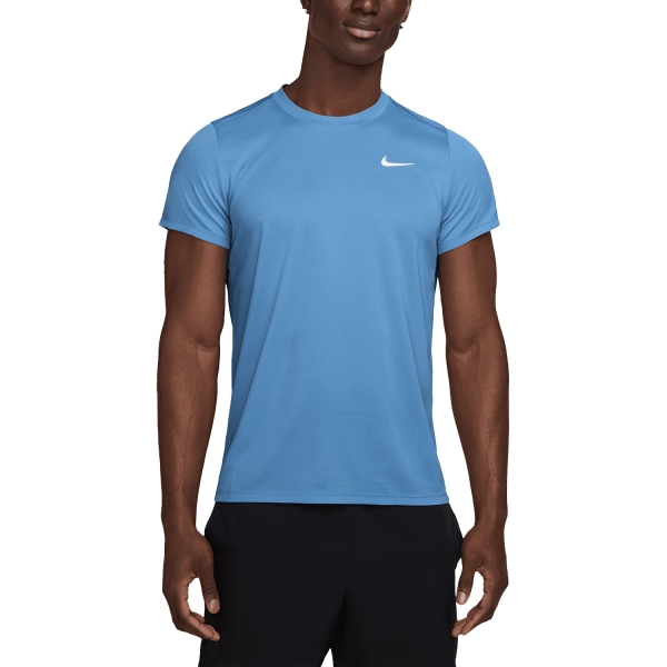 Men's Tennis Shirts Nike Court Victory TShirt  Blue Beyond/White FZ6921489