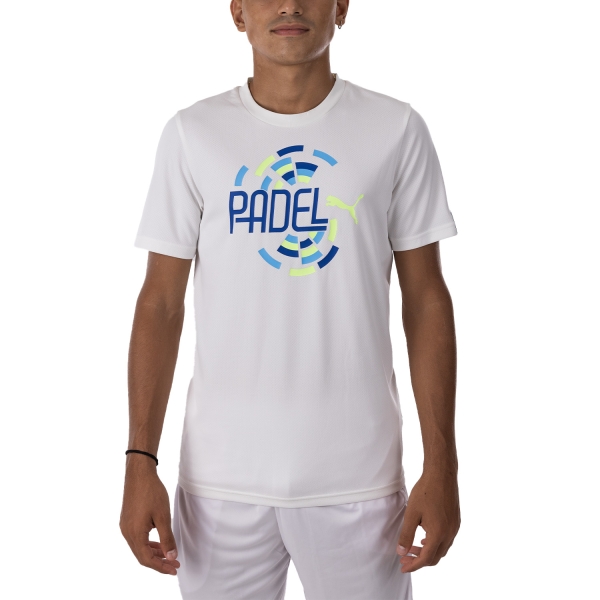 Men's Tennis Shirts Puma Individual Graphic TShirt  White 65925304