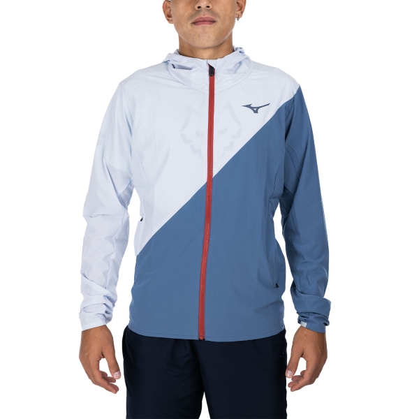 Men's Tennis Jackets Mizuno Mugen Jacket  Blue Mirage 62GEB50120