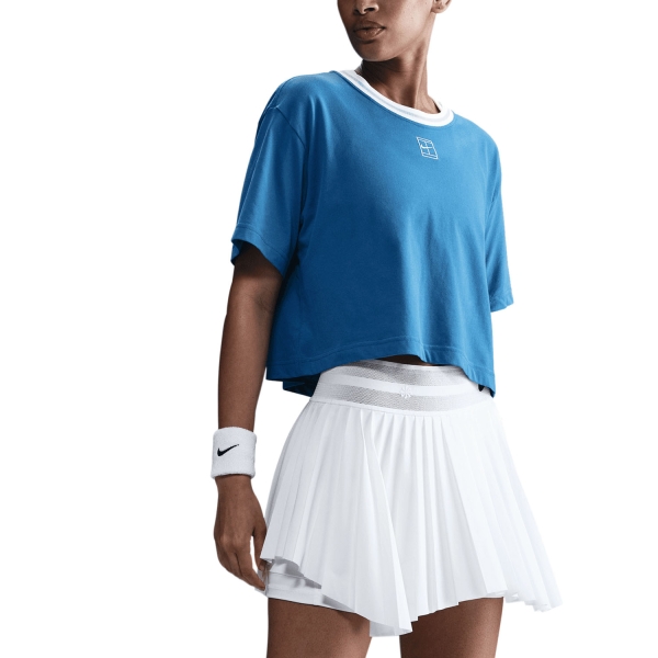 Women`s Tennis T-Shirts and Polos Nike Heritage TShirt  Star Blue HJ3640402