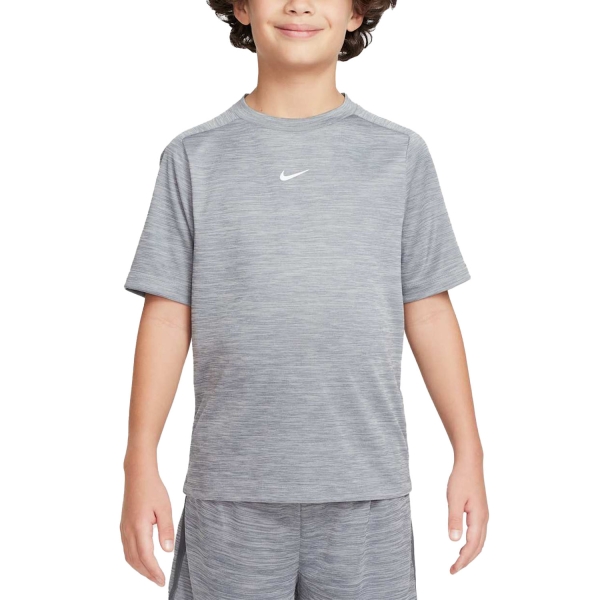 Tennis Polo and Shirts Boy Nike Multi TShirt Boy  Smoke Grey/Photon Dust/White HJ3771084