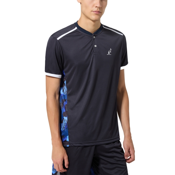 Men's Tennis Polo Australian Scribble Polo  Blu Navy TEUPO0029200